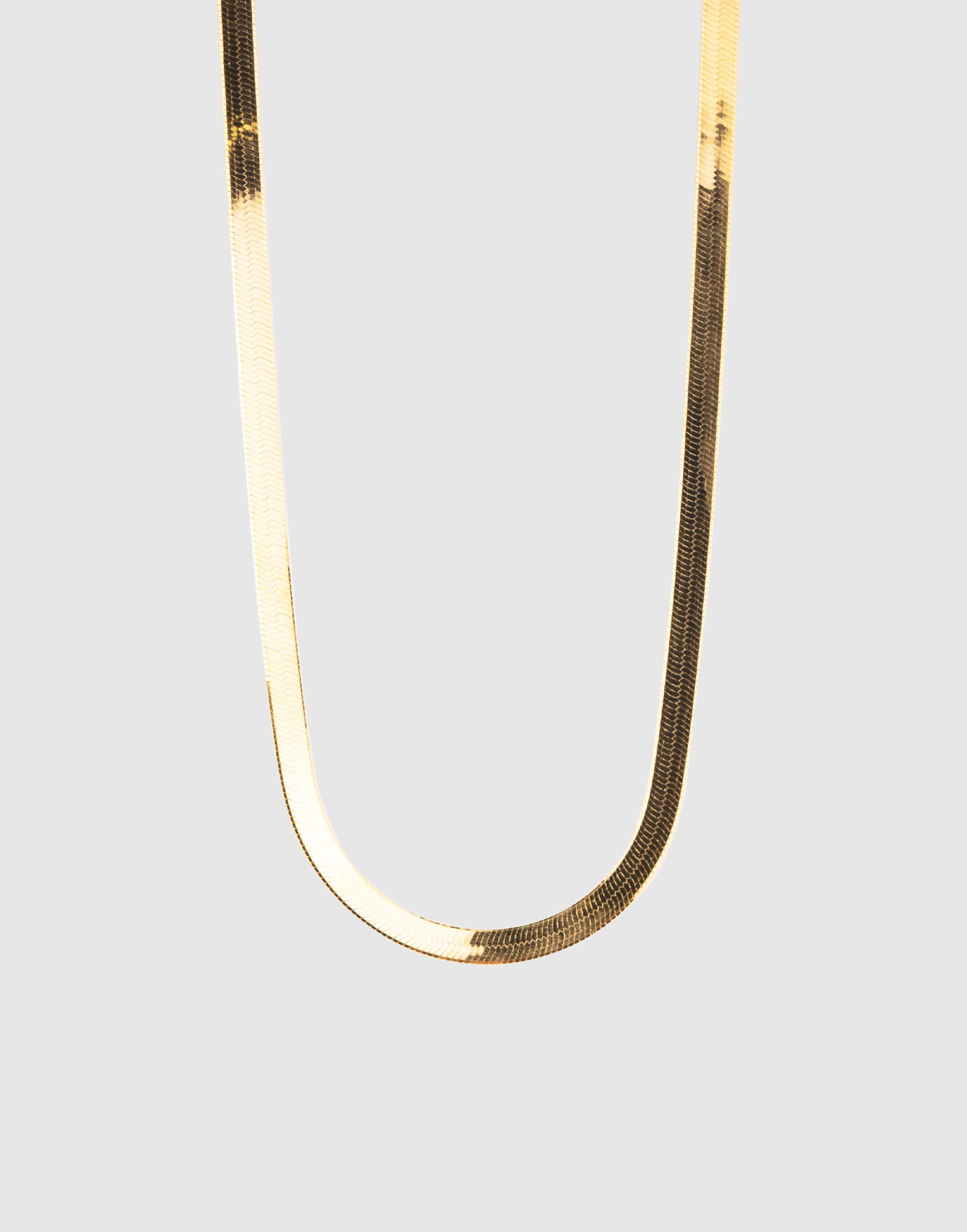Snake chain necklace (18k gold plated)