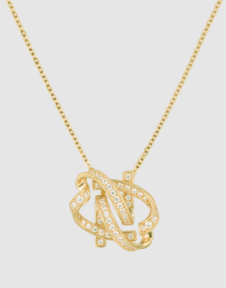 Authentique Necklace Silver(Plated 18K gold)